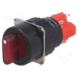 1 pcs x ONPOW - LAS1Y-11X/2/R - Switch: rotary, Pos: 2, SPST-NO + SPST-NC, 3A/220VAC, 2A/24VDC