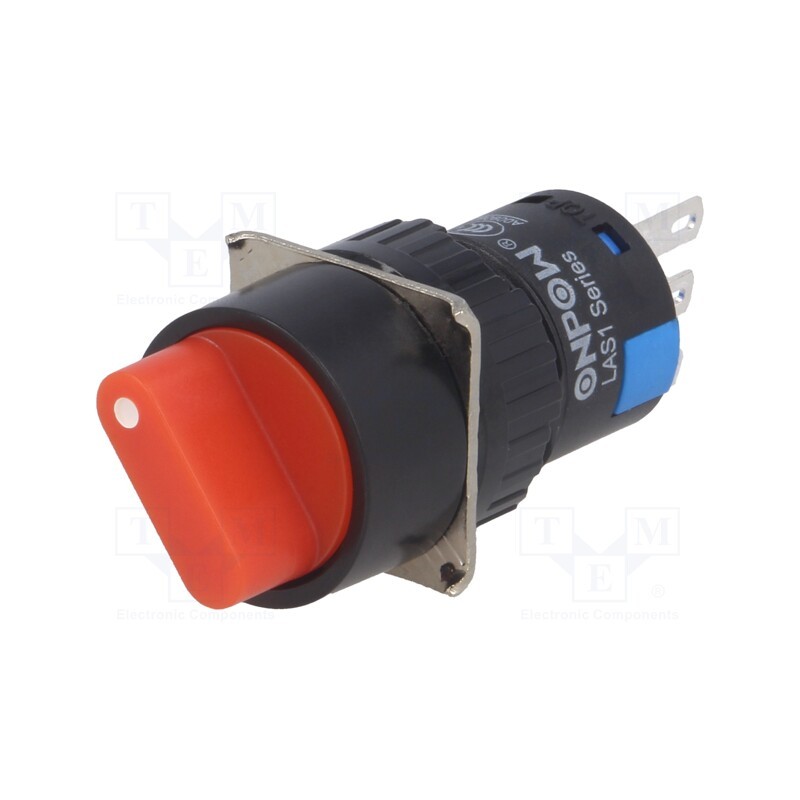 1 pcs x ONPOW - LAS1-AY-11X/21/R - Switch: rotary, Pos: 2, SPDT, 3A/220VAC, 2A/24VDC, -20÷55°C, 50mΩ
