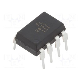 1 pcs x EVERLIGHT - EL2631 - Optocoupler, THT, Ch: 2, OUT: logic, 5kV, 10Mbps, DIP8, 20kV/μs