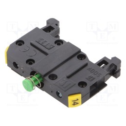 1 pcs x SPAMEL - ST22\10-1-SZ - Contact block, 22mm, ST22, for DIN rail mounting, Contacts: NO