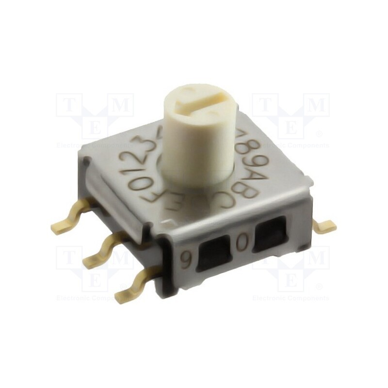 1 pcs x OMRON OCB - A6KS-162RS - Encoding switch, HEX/BCD, Pos: 16, SMT, Rcont max: 200mΩ, 1.96Ncm