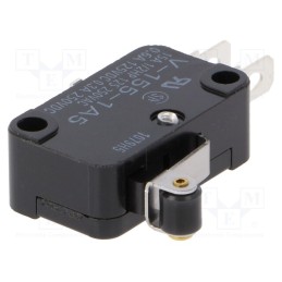 1 pcs x OMRON OCB - V-155-1A5 - Microswitch SNAP ACTION, 15A/250VAC, 0.6A/125VDC, SPDT, ON-(ON)