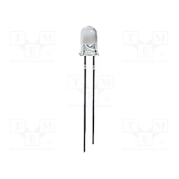 1 pcs x BIVAR - UV5TZ-390-15 - LED, UV, 15°, 10÷20mA, P: 40mW, λd: 387.5÷392.5nm, 3.2÷3.6VDC, THT