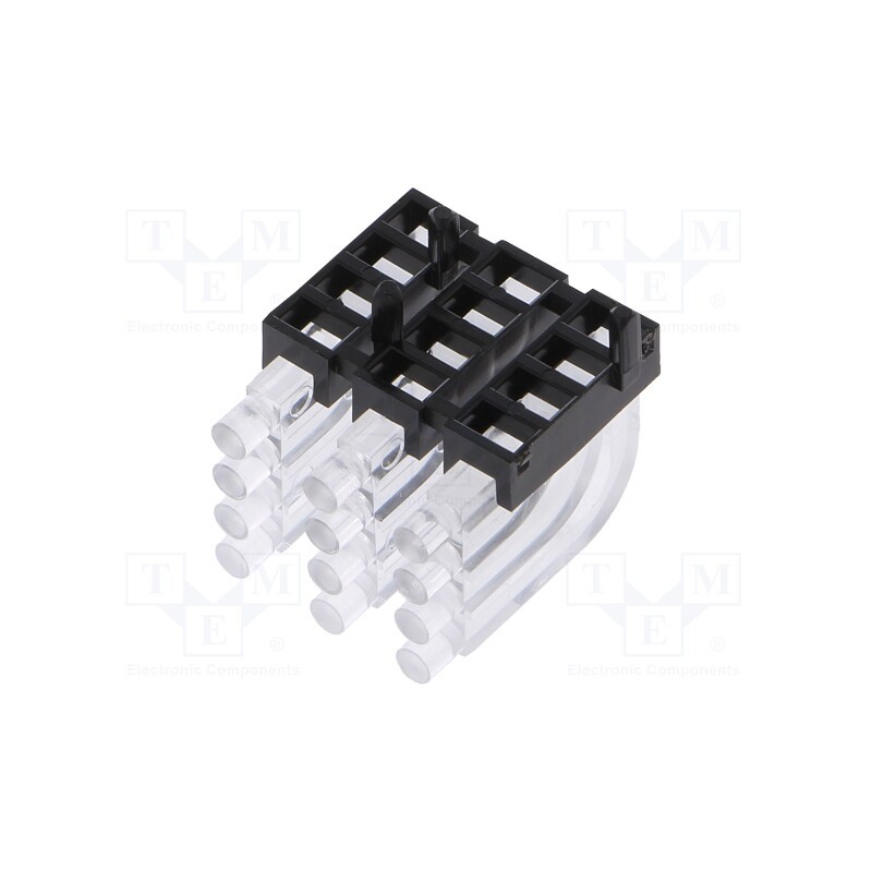 1 pcs x MENTOR - 1296.1034 - Fiber for LED, round, Ø2mm, No.of mod: 12, Front: convex