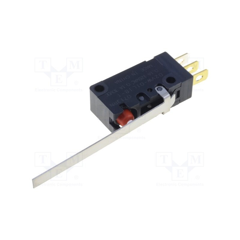 1 pcs x OMRON OCB - D2VW-01L1B-1 - Microswitch SNAP ACTION, 0.1A/125VAC, 0.1A/30VDC, with lever