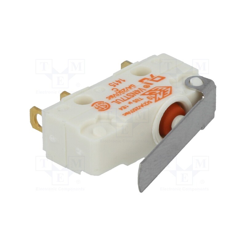 1 pcs x SAIA-BURGESS - V4NST7Y1-UL - Microswitch SNAP ACTION, 5A/250VAC, with lever, SPDT, ON-(ON)