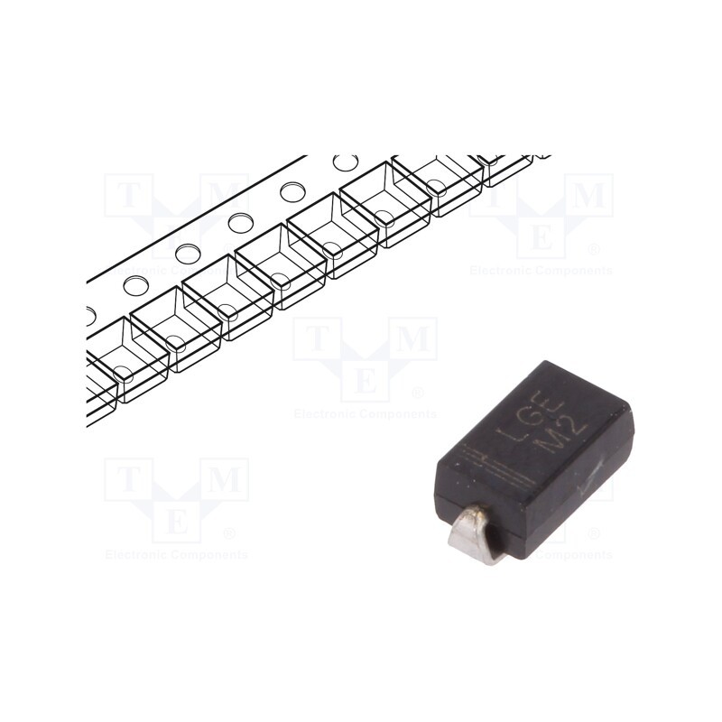 20 pcs x LUGUANG ELECTRONIC - M2 - Diode: rectifying, SMD, 100V, 1A, SMAJ, Ufmax: 1.1V, Ifsm: 30A