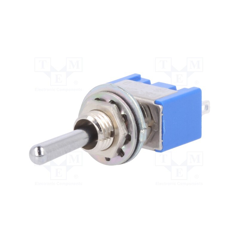 1 pcs x MIYAMA - MS-500D-B - Switch: toggle, Pos: 3, SP3T, ON-OFF-(ON), 6A/125VAC, -10÷55°C, 1kV