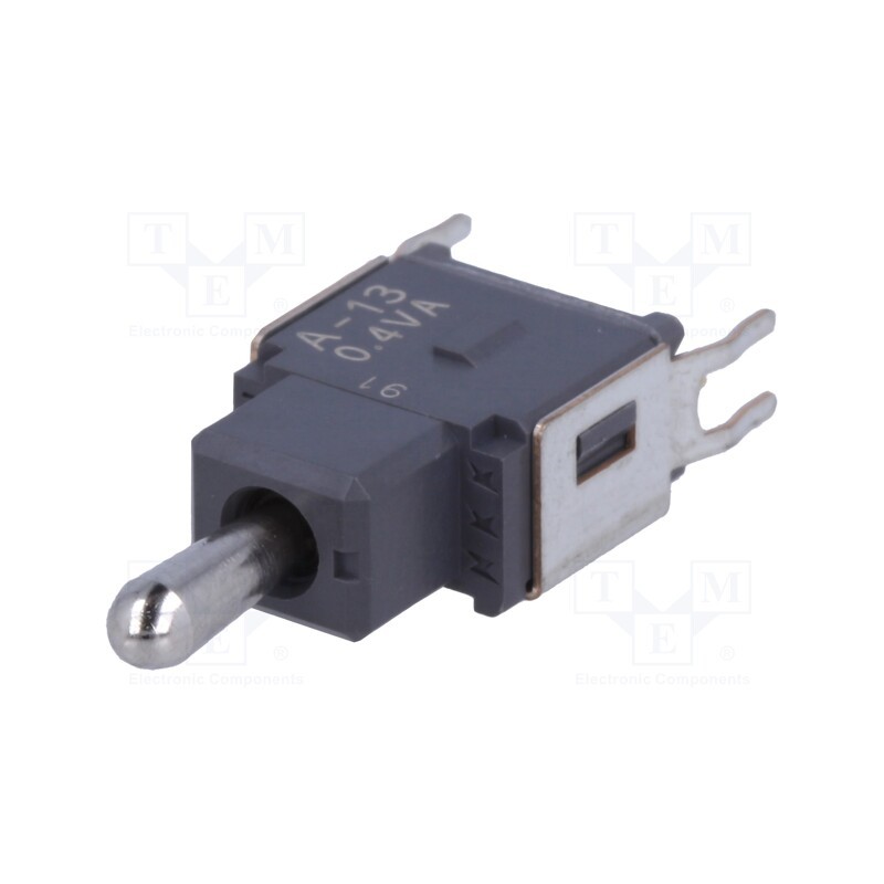 1 pcs x NKK SWITCHES - A13JB - Switch: toggle, Pos: 3, SPDT, ON-OFF-ON, 0.1A/28VAC, 0.1A/28VDC