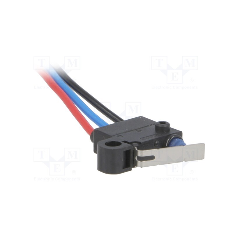 1 pcs x OMRON OCB - D2HW-C261M - Microswitch SNAP ACTION, 0.1A/125VAC, 2A/12VDC, with lever, SPDT