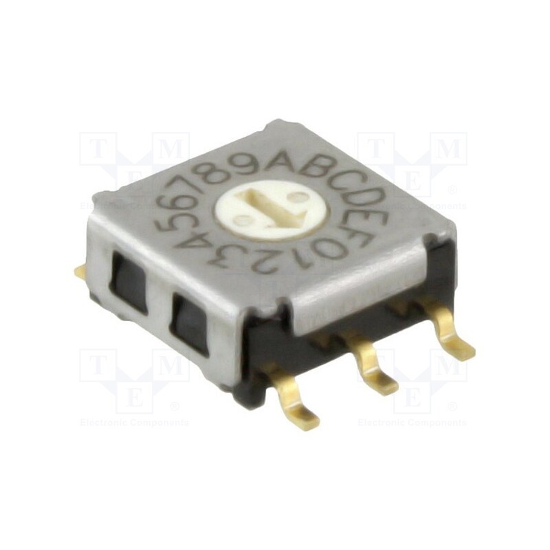 1 pcs x OMRON OCB - A6KS-162RF - Encoding switch, HEX/BCD, Pos: 16, SMT, Rcont max: 200mΩ, 1.96Ncm