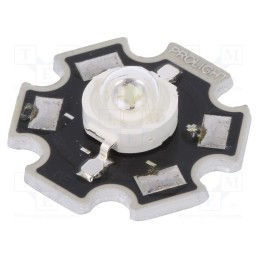 1 pcs x ProLight Opto - PM2E-3LGS-SD - Power LED, STAR, green, 130°, 700mA, 515÷535nm, Pmax: 3W, 3.1÷4.35V