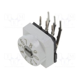 1 pcs x PTR HARTMANN - PT65102L254 - Encoding switch, DEC/BCD, Pos: 10, THT, Rcont max: 80mΩ, PT65