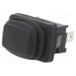 1 pcs x SWITCH COMPONENTS - RF3-1D-DC-2-B - ROCKER, SPDT, Pos: 2, ON-ON, 10A/24VDC, black, IP65, none, Body: black