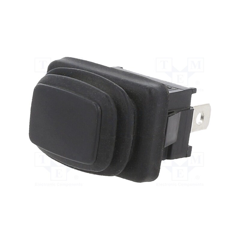 1 pcs x SWITCH COMPONENTS - RF3-1D-DC-2-B - ROCKER, SPDT, Pos: 2, ON-ON, 10A/24VDC, black, IP65, none, Body: black