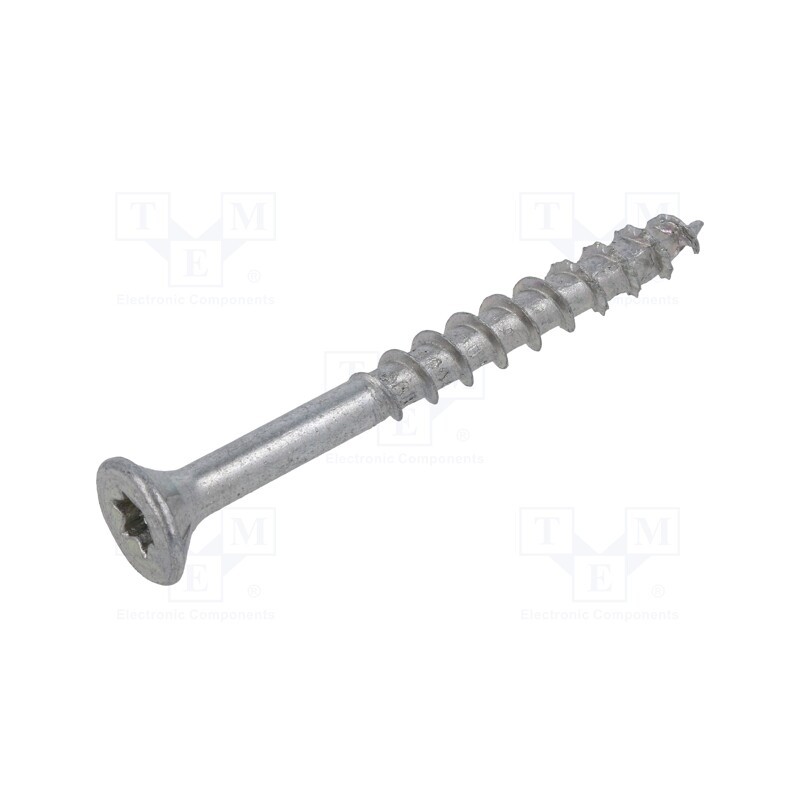 100 pcs x BOSSARD - 3337082 - Screw, for wood, 6x60, Head: countersunk, Torx®, TX30, WIROX®, SPAX®