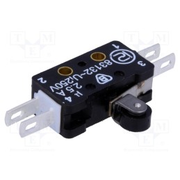 1 pcs x PROMET - 83 132 S54 ER7.5 - Microswitch SNAP ACTION, 2.5A/250VAC, 0.3A/220VDC, ON-(ON), IP40