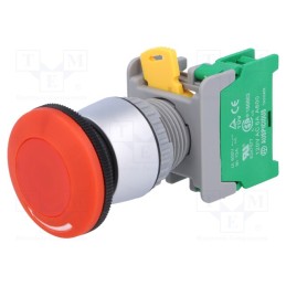 1 pcs x AUSPICIOUS - LEB22-1/O - Switch: emergency stop, 22mm, NO, red, mushroom