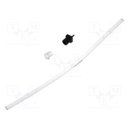 1 pcs x MENTOR - 1216.1013 - Fiber for LED, round, Ø: 3mm, Front: flat