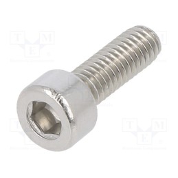 100 pcs x KRAFTBERG - M4X12/D912-A2 - Screw, M4x12, 0.7, Head: cheese head, hex key, HEX 3mm, DIN 912