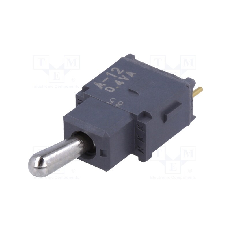 1 pcs x NKK SWITCHES - A12JP - Switch: toggle, Pos: 2, SPDT, ON-OFF, 0.1A/28VAC, 0.1A/28VDC, A