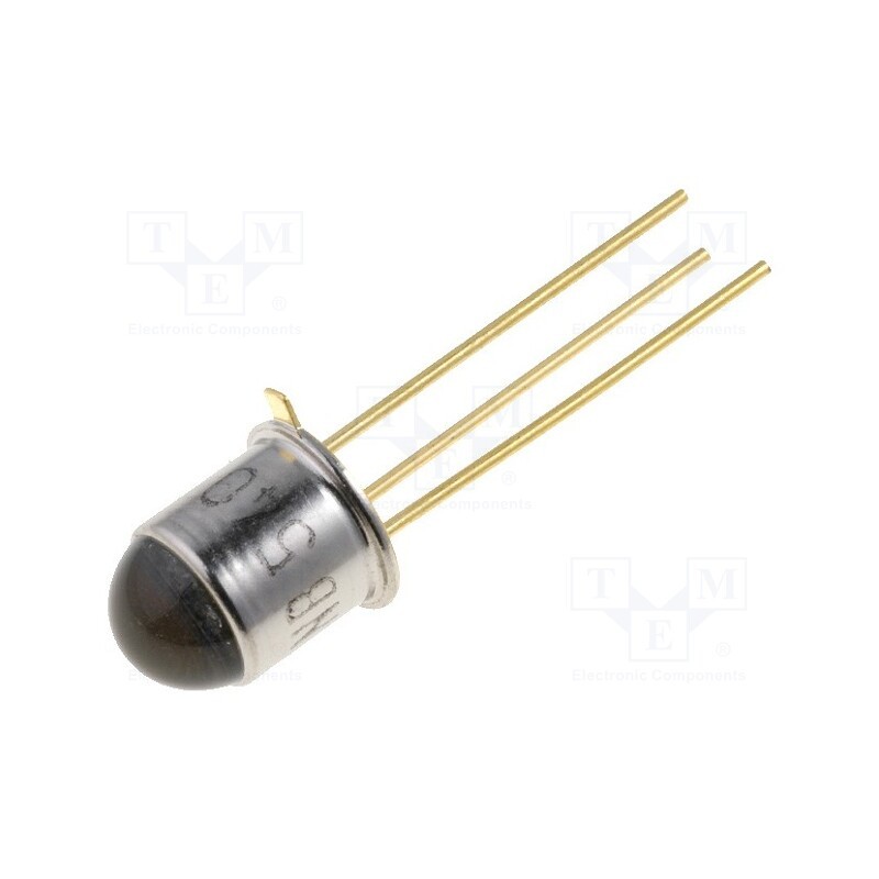 1 pcs x VISHAY - BPW77NB - Phototransistor, 850nm, 70V, 20°, Lens: transparent