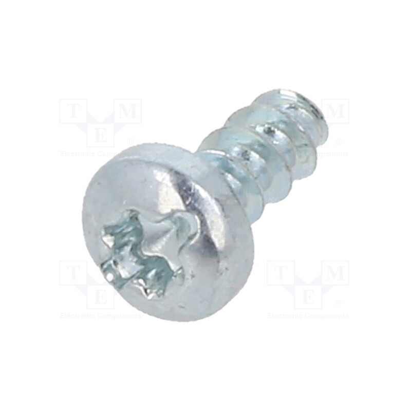 100 pcs x BOSSARD - 8278067 - Screw, for plastic, 2.5x6, Head: cheese head, slotted,Torx®, zinc