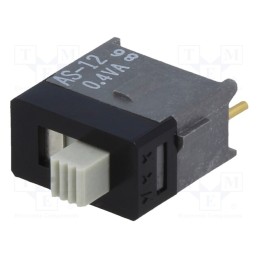 1 pcs x NKK SWITCHES - AS12AP - Switch: slide, Pos: 2, SPDT, 0.01A/28VAC, 0.01A/28VDC, ON-ON, AS