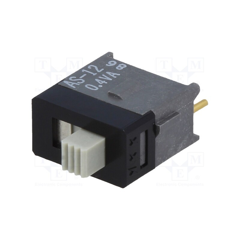 1 pcs x NKK SWITCHES - AS12AP - Switch: slide, Pos: 2, SPDT, 0.01A/28VAC, 0.01A/28VDC, ON-ON, AS