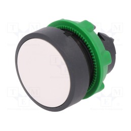 1 pcs x SCHNEIDER ELECTRIC - ZB5AA1 - Switch: push-button, 22mm, Stabl.pos: 1, white, none, IP66, flat
