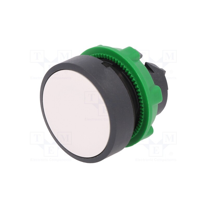 1 pcs x SCHNEIDER ELECTRIC - ZB5AA1 - Switch: push-button, 22mm, Stabl.pos: 1, white, none, IP66, flat