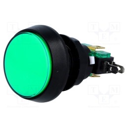 1 pcs x HIGHLY ELECTRIC- Switch: push-button, Pos: 2, SPDT, 10A/250VAC, ON-(ON), Illumin: LED