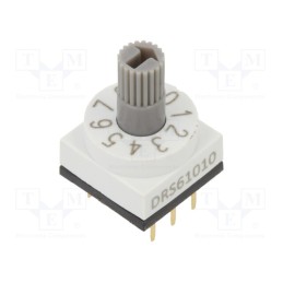 1 pcs x KNITTER-SWITCH - DRS 61010 - Encoding switch, Pos: 10, PCB,THT, 80mΩ, DC load @R: 0.15A/42VDC