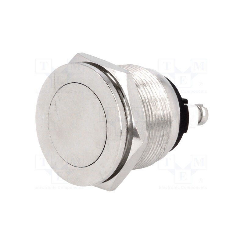 1 pcs x NINIGI - PS28B-2 - Switch: vandal resistant, Pos: 2, SPST-NO, 2A/250VAC, IP40, Ø19mm