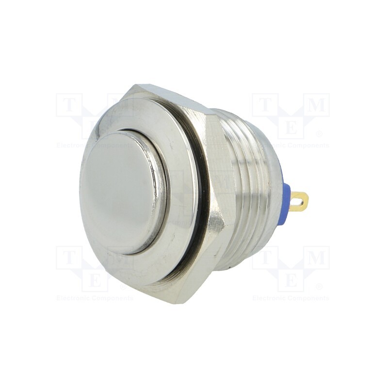 1 pcs x ONPOW - GQ16H-10/J/S - Switch: vandal resistant, Pos: 2, SPST-NO, 2A/36VDC, IP65, OFF-(ON)