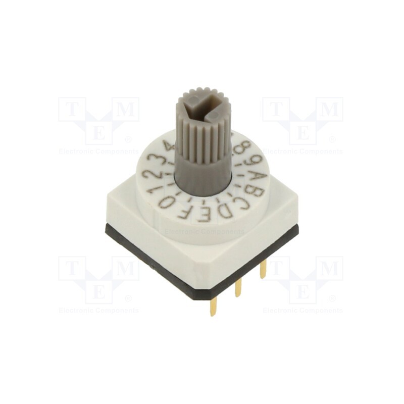 1 pcs x KNITTER-SWITCH - DRS 61016 - Encoding switch, Pos: 16, PCB,THT, 80mΩ, DC load @R: 0.15A/42VDC