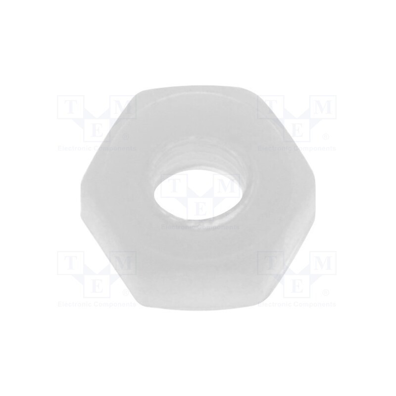 100 pcs x FIX&FASTEN - FIX-M3 - Nut, hexagonal, M3, polyamide, H: 2.7mm, 5.5mm