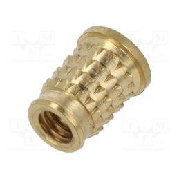 100 pcs x TAPPEX - 071M4 - Threaded insert, brass, M4, BN 37901, L: 8.5mm, MULTISERT®