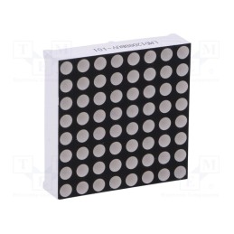1 pcs x WENRUN - LMD12088BUY-101-07 - Display: LED, matrix, 8x8, yellow, 91mcd, anode, 32x32mm