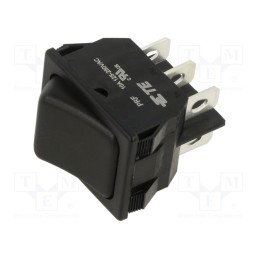 1 pcs x TE Connectivity - 1634201-7 - ROCKER, DPDT, Pos: 2, ON-ON, 10A/250VAC, black, none, 50mΩ, -20÷85°C