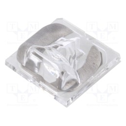 1 pcs x LEDIL - CA14026_STRADA-SQ-ME - LED lens, square, plexiglass PMMA, Mounting: adhesive tape,screw