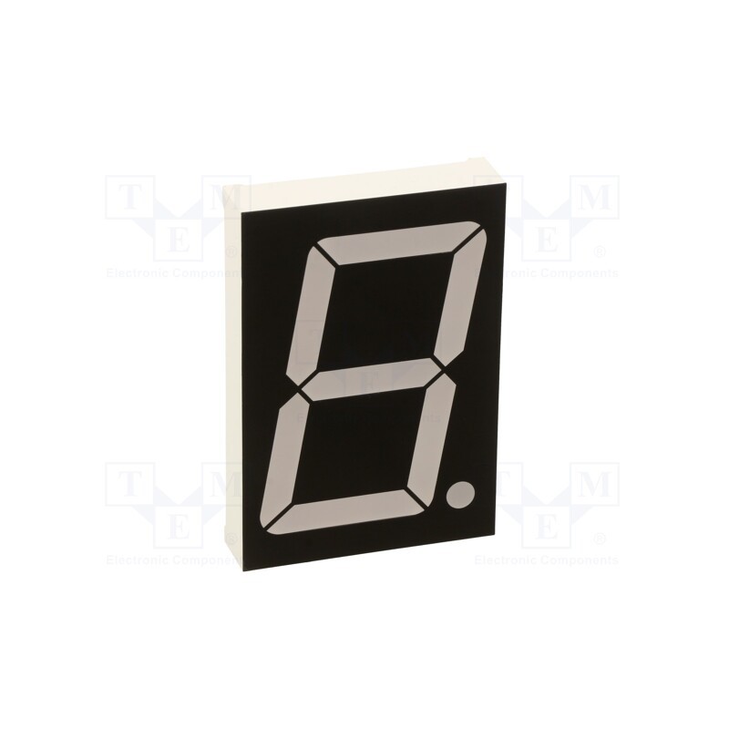 1 pcs x OPTOSUPPLY - OSL12306-LG - Display: LED, 7-segment, 56.8mm, 2.3', No.char: 1, green, 200mcd