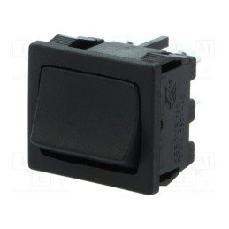 1 pcs x BULGIN - H8650VBBB - ROCKER, DPST, Pos: 2, ON-OFF, 10A/250VAC, 10A/28VDC, black, none