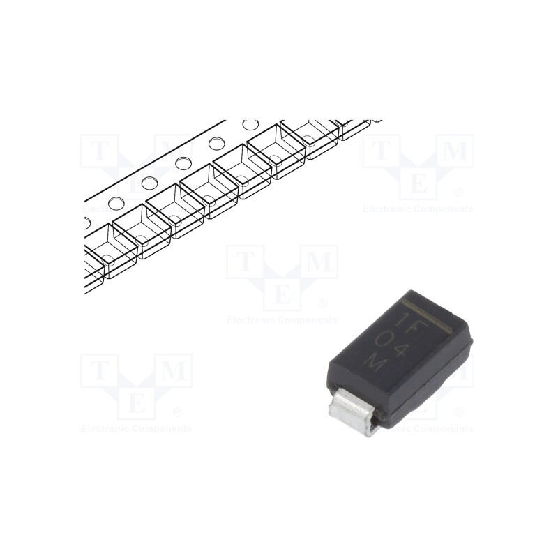 5 pcs x VISHAY - VS-10MQ040NTRPBF - Diode: Schottky rectifying, SMD, 40V, 1A, SMA,