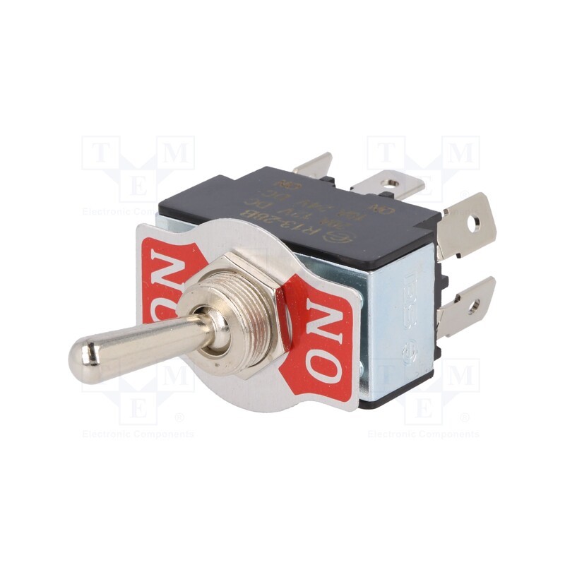 1 pcs x SCI - R13-28B-01-HPH - Switch: toggle, Pos: 2, DPDT, ON-ON, 20A/12VDC, 0÷55°C, Toggle: round