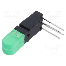 1 pcs x MENTOR - 1802.8831 - LED, in housing, yellow green, No.of diodes: 2, 20mA, 60°, λd: 573nm