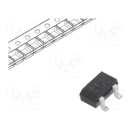25 pcs x NEXPERIA - PDTC124EU,115 - Transistor: NPN, bipolar, BRT, 50V, 0.1A, 200mW, SC70,SOT323