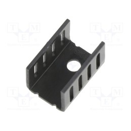 1 pcs x Wakefield Thermal - 274-2AB - Heatsink: extruded, U, TO220, black, L: 19.1mm, W: 13mm, H: 12.7mm