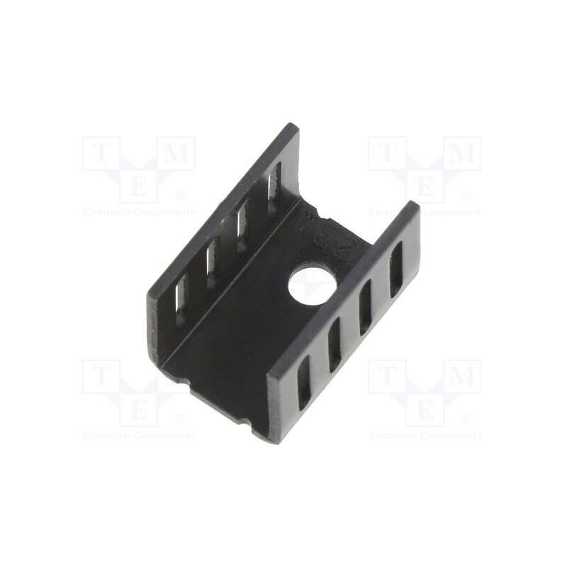 1 pcs x Wakefield Thermal - 274-2AB - Heatsink: extruded, U, TO220, black, L: 19.1mm, W: 13mm, H: 12.7mm