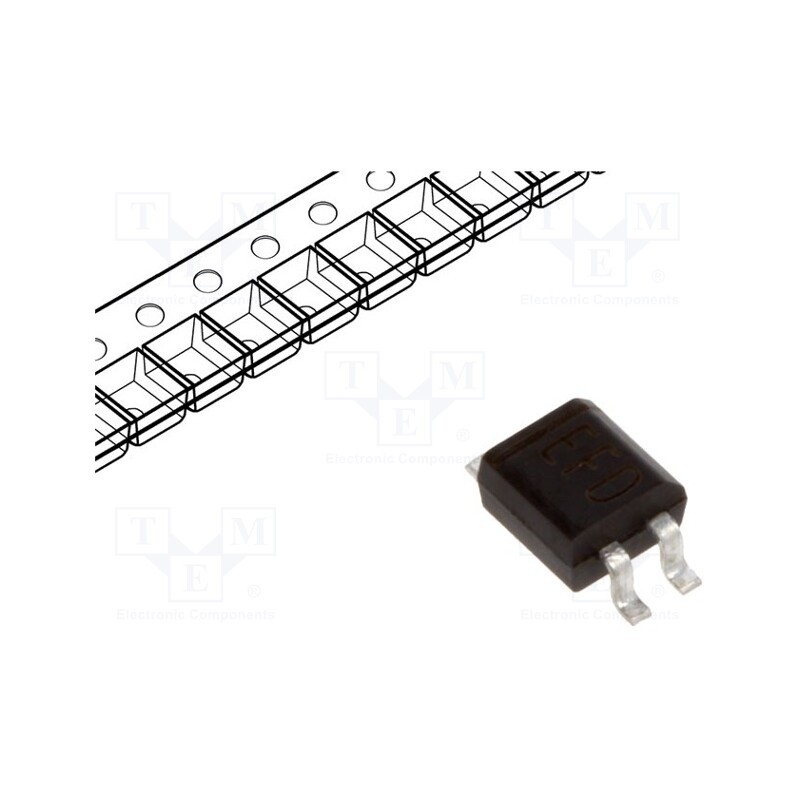 5 pcs x DIOTEC SEMICONDUCTOR - MYS125 - Bridge rectifier: single-phase, 250V, If: 0.5A, Ifsm: 20A, MicroDIL